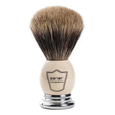 parker badger brush|genuine badger shaving brush.